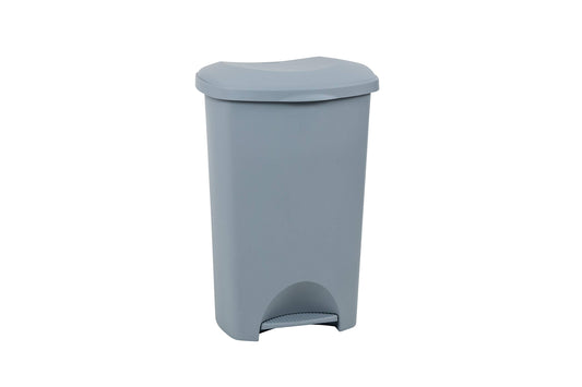 Addis Plastic Family Kitchen Utility Bin, 50 Litre, New Black with Silver Pedal
